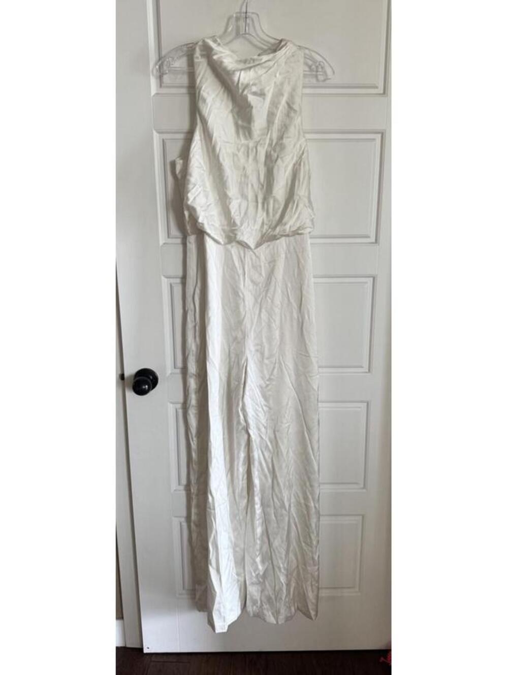 Abercrombie & Fitch Women’s Ivory Satin Romper Size M $120